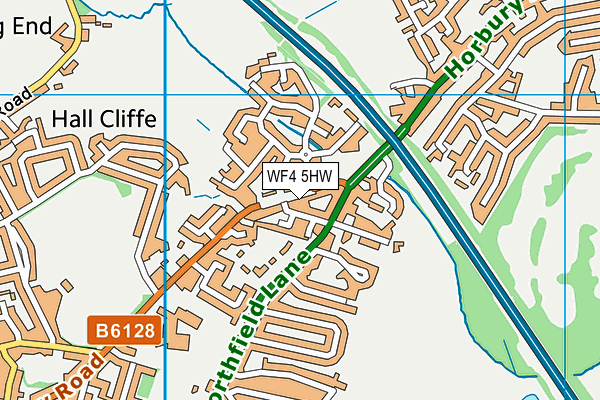 WF4 5HW map - OS VectorMap District (Ordnance Survey)