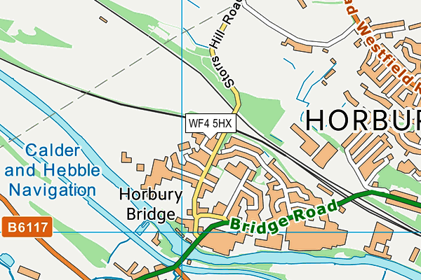 WF4 5HX map - OS VectorMap District (Ordnance Survey)