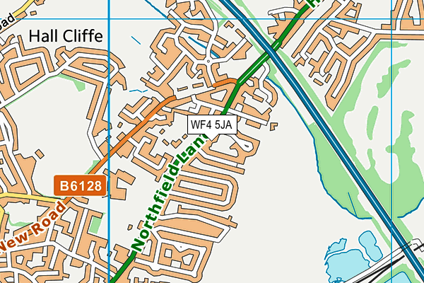 WF4 5JA map - OS VectorMap District (Ordnance Survey)