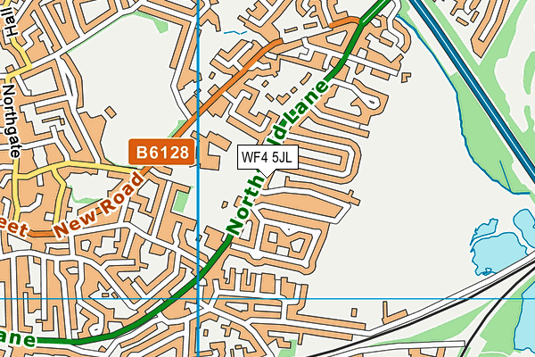 WF4 5JL map - OS VectorMap District (Ordnance Survey)