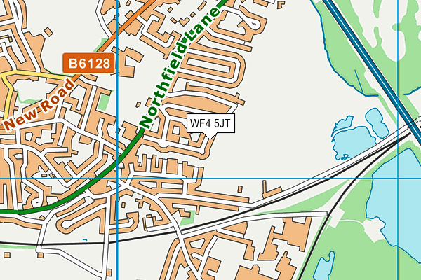 WF4 5JT map - OS VectorMap District (Ordnance Survey)