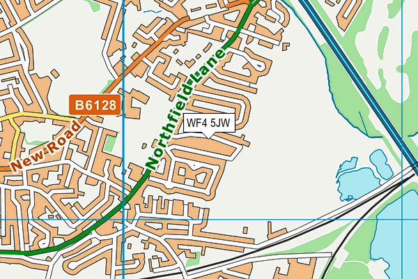 WF4 5JW map - OS VectorMap District (Ordnance Survey)