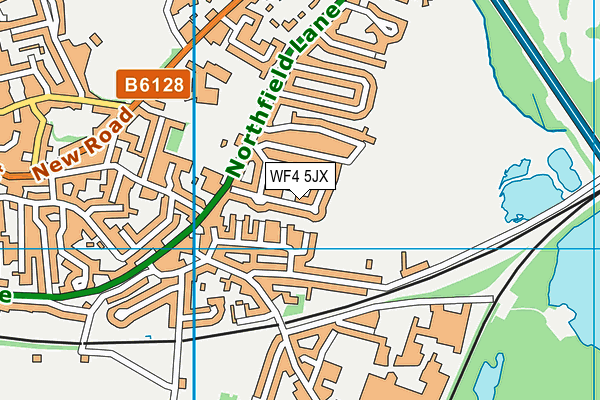 WF4 5JX map - OS VectorMap District (Ordnance Survey)