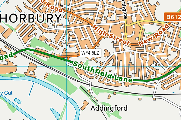 WF4 5LZ map - OS VectorMap District (Ordnance Survey)