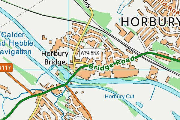 WF4 5NX map - OS VectorMap District (Ordnance Survey)