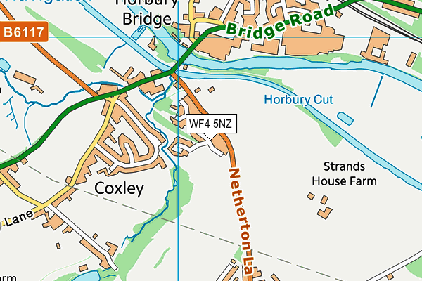 WF4 5NZ map - OS VectorMap District (Ordnance Survey)