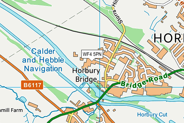 WF4 5PN map - OS VectorMap District (Ordnance Survey)