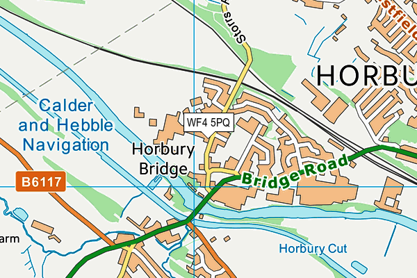 WF4 5PQ map - OS VectorMap District (Ordnance Survey)