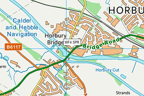 WF4 5PR map - OS VectorMap District (Ordnance Survey)