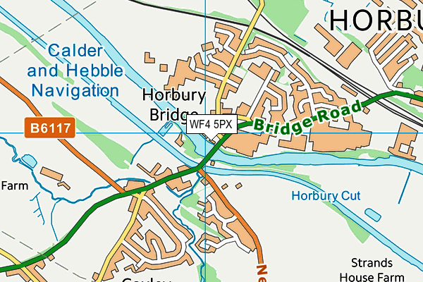 WF4 5PX map - OS VectorMap District (Ordnance Survey)