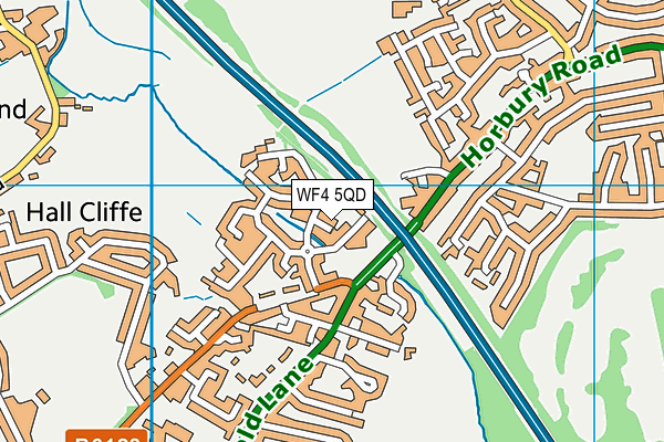 WF4 5QD map - OS VectorMap District (Ordnance Survey)