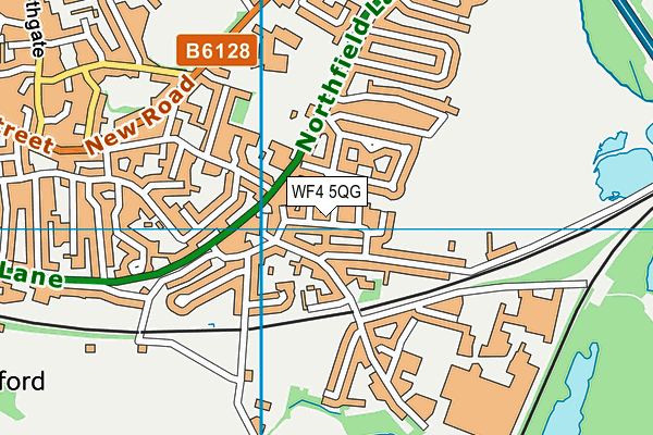 WF4 5QG map - OS VectorMap District (Ordnance Survey)