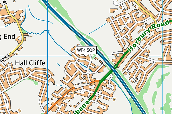 WF4 5QP map - OS VectorMap District (Ordnance Survey)