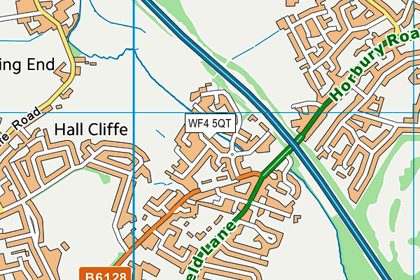 WF4 5QT map - OS VectorMap District (Ordnance Survey)