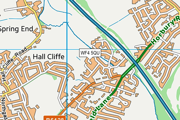 WF4 5QU map - OS VectorMap District (Ordnance Survey)