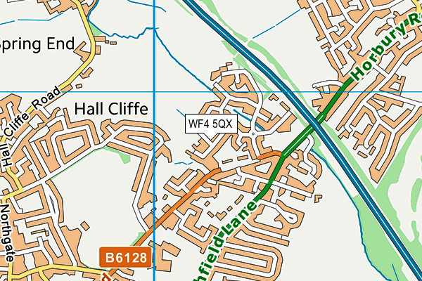 WF4 5QX map - OS VectorMap District (Ordnance Survey)