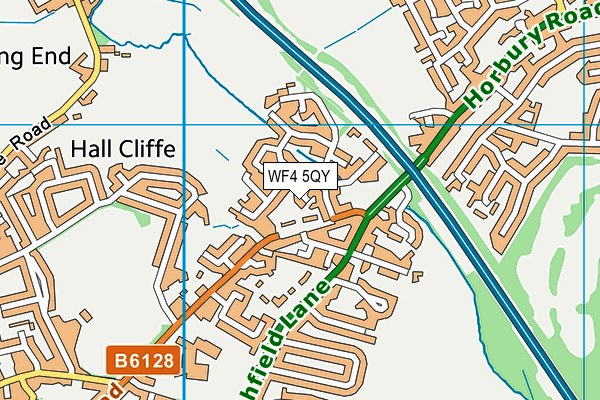 WF4 5QY map - OS VectorMap District (Ordnance Survey)