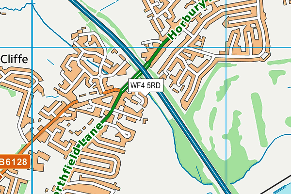 WF4 5RD map - OS VectorMap District (Ordnance Survey)