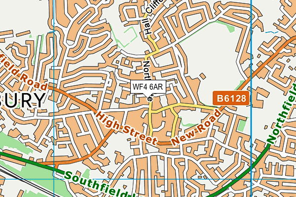 WF4 6AR map - OS VectorMap District (Ordnance Survey)