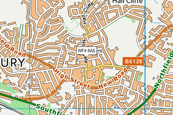 WF4 6AS map - OS VectorMap District (Ordnance Survey)