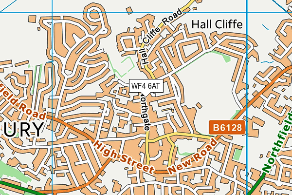 WF4 6AT map - OS VectorMap District (Ordnance Survey)