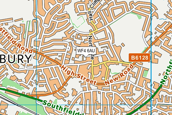 WF4 6AU map - OS VectorMap District (Ordnance Survey)