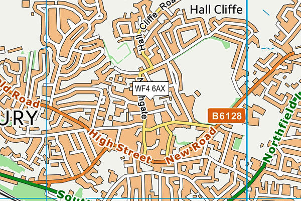 WF4 6AX map - OS VectorMap District (Ordnance Survey)