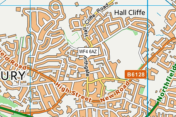 WF4 6AZ map - OS VectorMap District (Ordnance Survey)