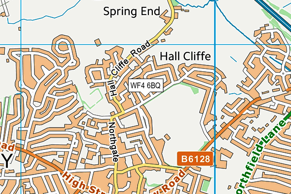 WF4 6BQ map - OS VectorMap District (Ordnance Survey)