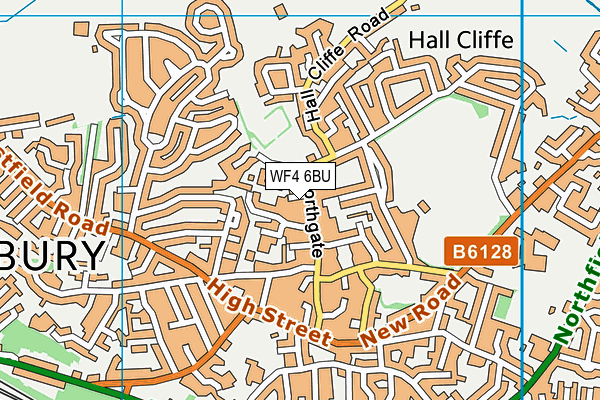 WF4 6BU map - OS VectorMap District (Ordnance Survey)