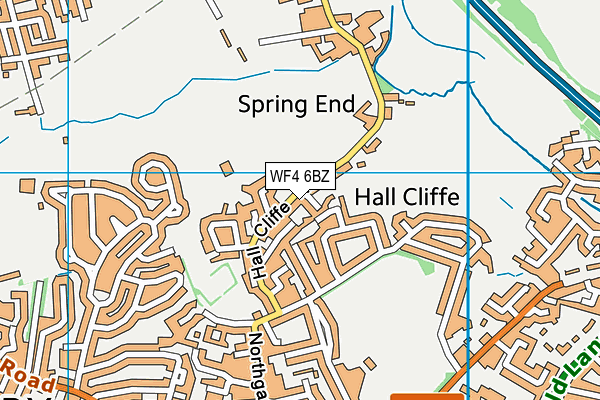 WF4 6BZ map - OS VectorMap District (Ordnance Survey)