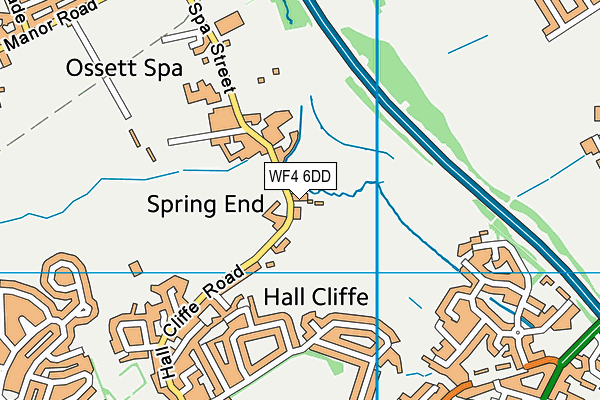 WF4 6DD map - OS VectorMap District (Ordnance Survey)