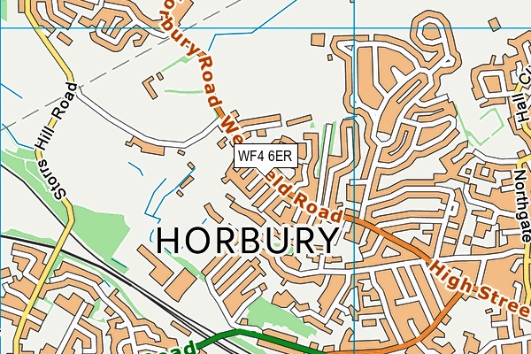 WF4 6ER map - OS VectorMap District (Ordnance Survey)