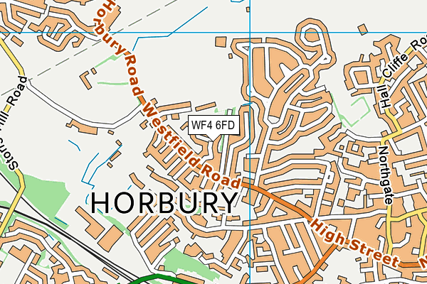 WF4 6FD map - OS VectorMap District (Ordnance Survey)