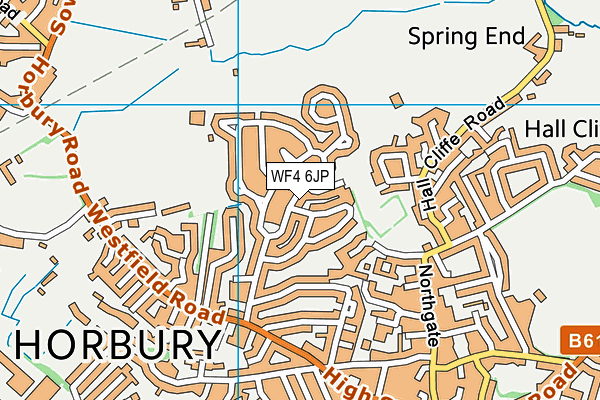 WF4 6JP map - OS VectorMap District (Ordnance Survey)