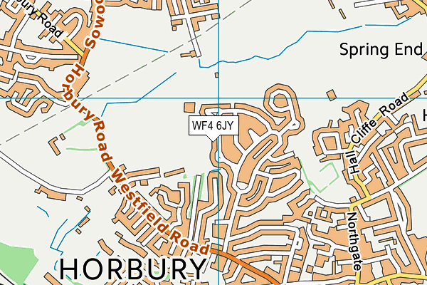 WF4 6JY map - OS VectorMap District (Ordnance Survey)