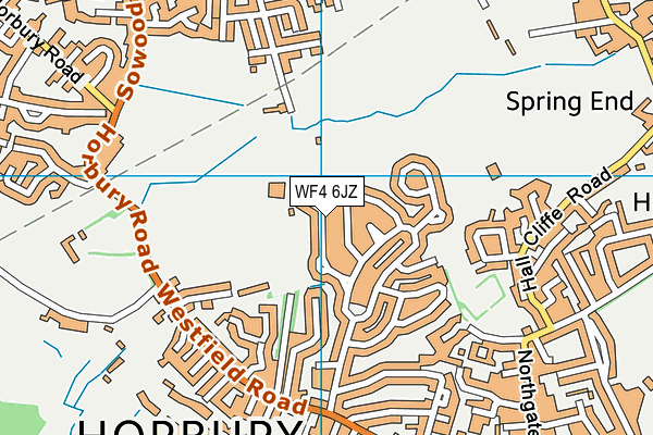 WF4 6JZ map - OS VectorMap District (Ordnance Survey)