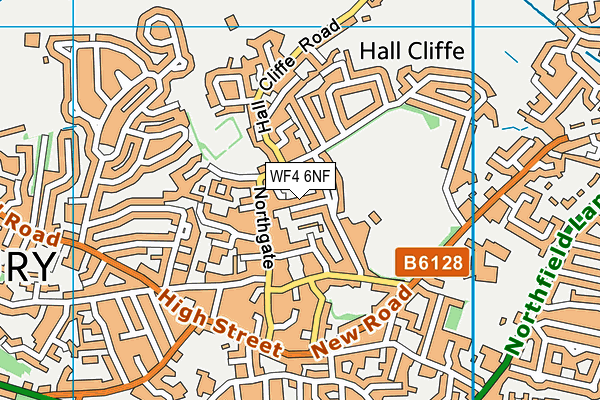 WF4 6NF map - OS VectorMap District (Ordnance Survey)