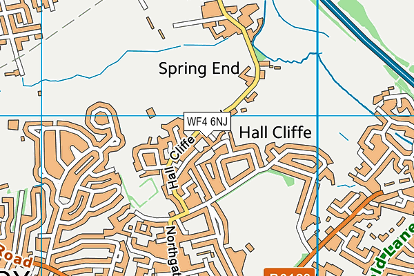 WF4 6NJ map - OS VectorMap District (Ordnance Survey)