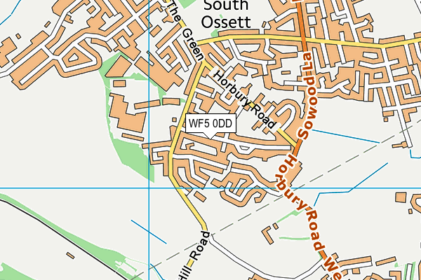 WF5 0DD map - OS VectorMap District (Ordnance Survey)