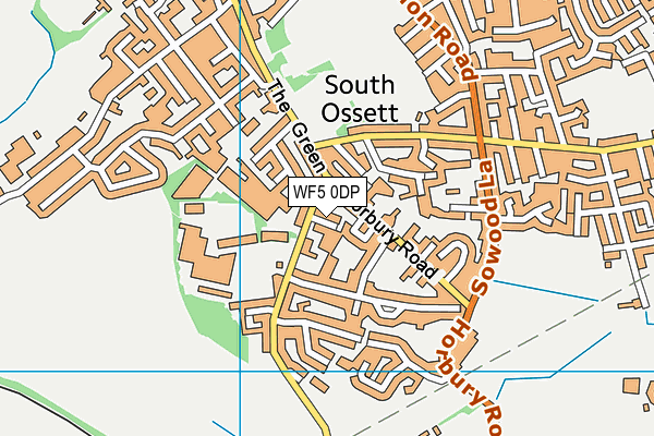 WF5 0DP map - OS VectorMap District (Ordnance Survey)