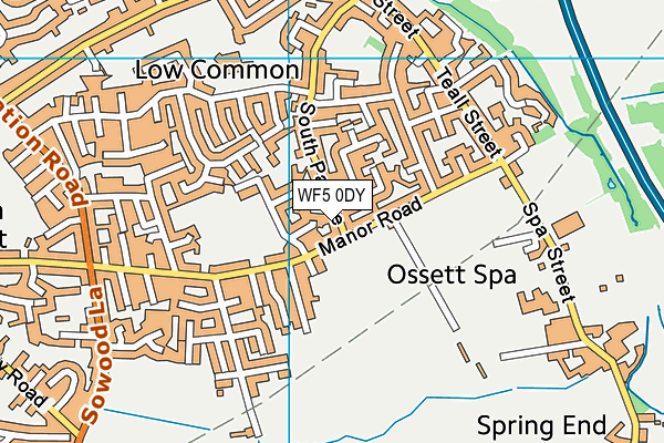 WF5 0DY map - OS VectorMap District (Ordnance Survey)