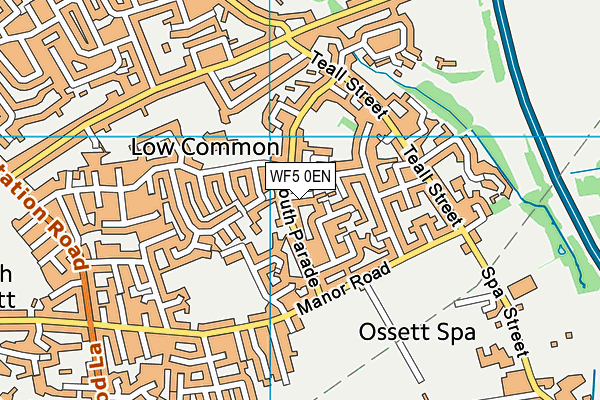 WF5 0EN map - OS VectorMap District (Ordnance Survey)