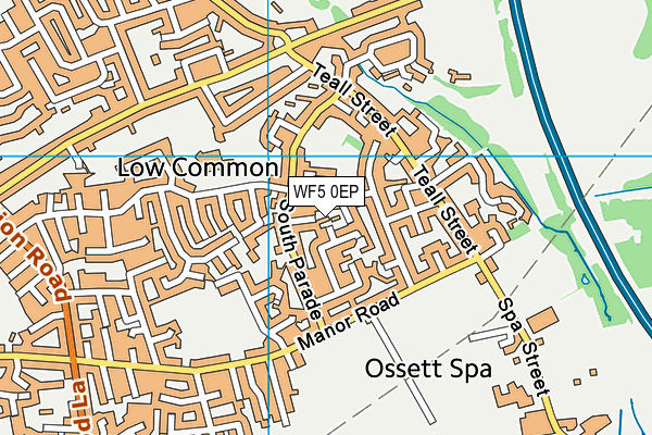 WF5 0EP map - OS VectorMap District (Ordnance Survey)