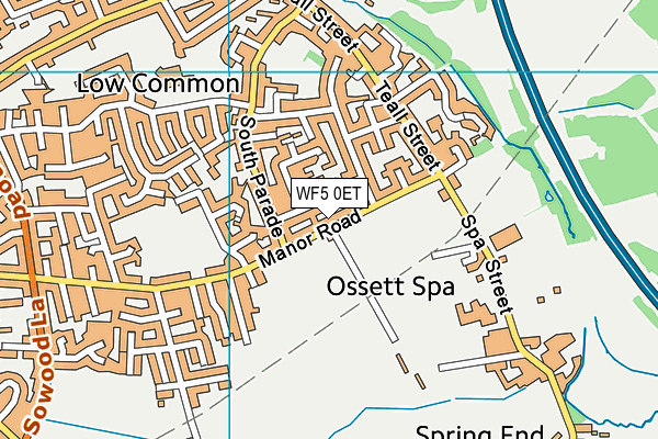 WF5 0ET map - OS VectorMap District (Ordnance Survey)