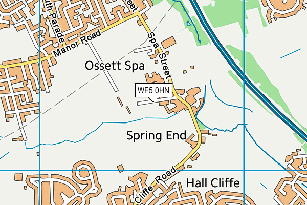 WF5 0HN map - OS VectorMap District (Ordnance Survey)