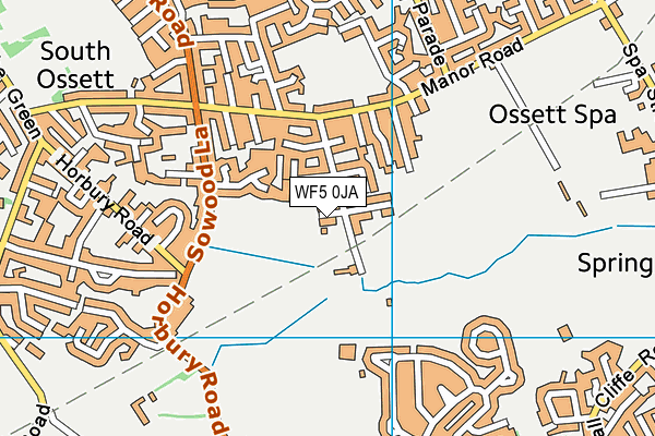 WF5 0JA map - OS VectorMap District (Ordnance Survey)