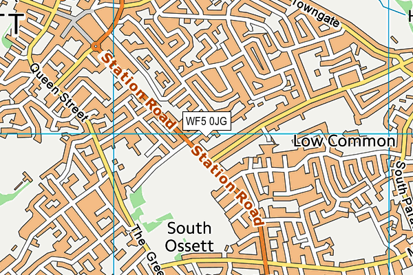 WF5 0JG map - OS VectorMap District (Ordnance Survey)