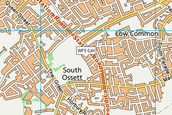 WF5 0JH map - OS VectorMap District (Ordnance Survey)