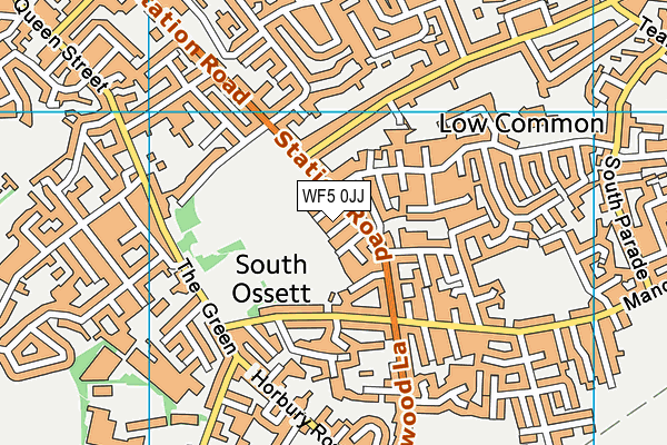 WF5 0JJ map - OS VectorMap District (Ordnance Survey)